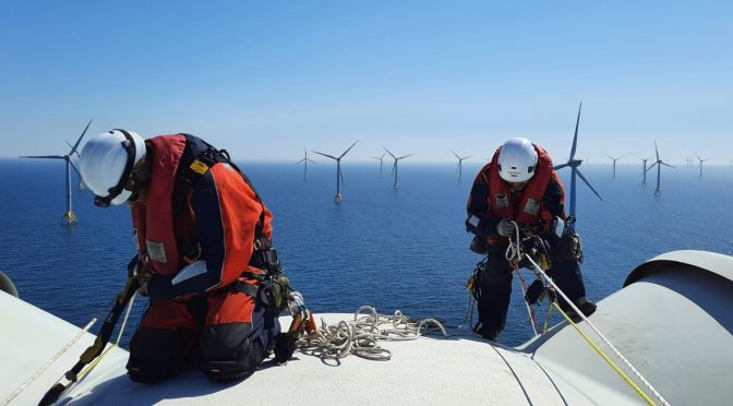 Iberdrola entrusts Ingeteam with the inspection of the wind turbine blades of the German Wikinger offshore wind farm