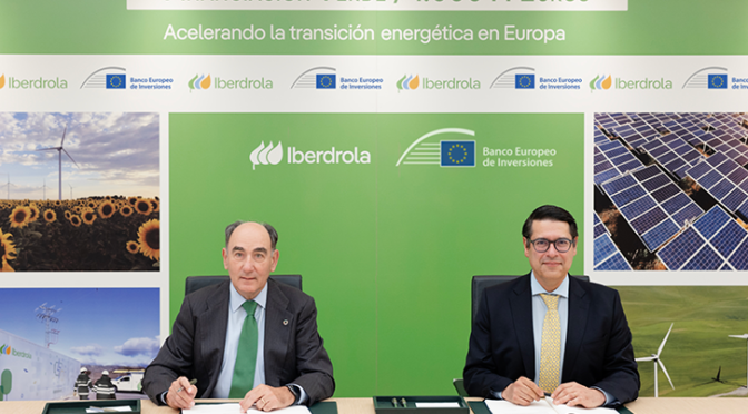 Iberdrola signs a €1,000 million loan with the EIB to accelerate the energy transition in Europe