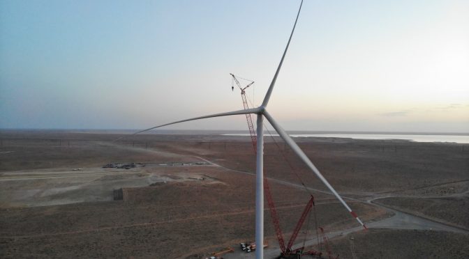 ACWA Power installed the largest wind turbine in Central Asia