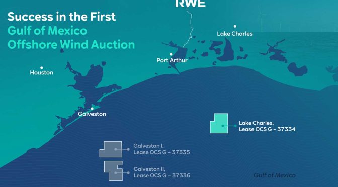 RWE Grows U.S. Offshore Wind Development Portfolio by 2-Gigawatt in BOEM’s First-Ever Offshore Wind Lease Auction in the Gulf of Mexico