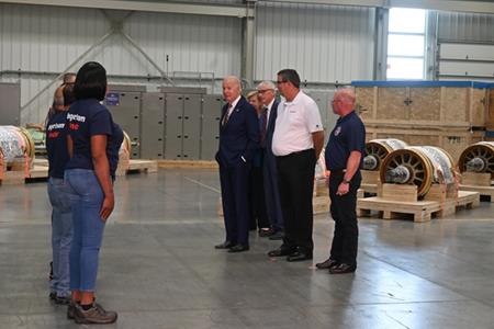 U.S. President Joe Biden visits Ingeteam’s Milwaukee plant
