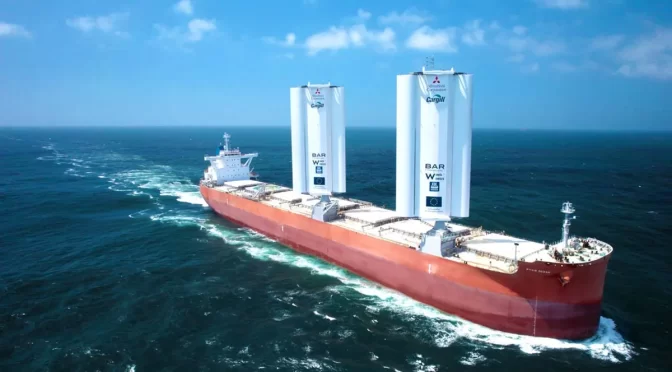Humans Have Invented Wind Power Ships