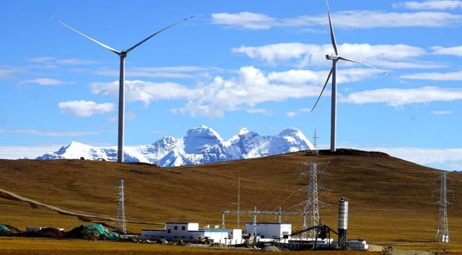 China wind farm sets high-altitude records