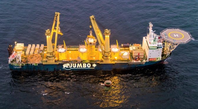 Jumbo Offshore to transport & install TPs for Van Oord (Baltic Eagle Offshore Wind Farm)