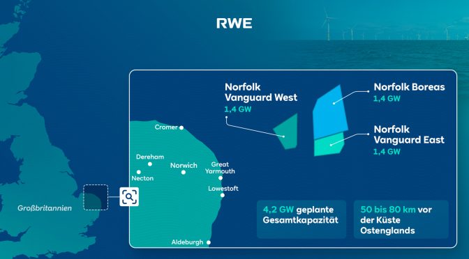Vattenfall to divest Norfolk Offshore Wind Zone to RWE