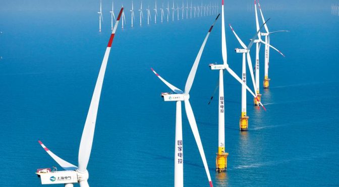 Offshore wind power capacity surges in China