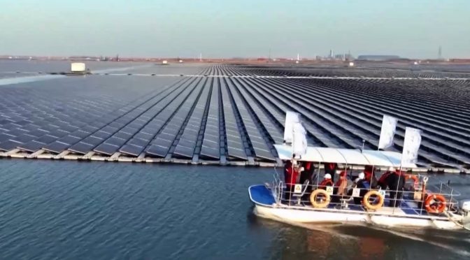 China’s largest floating photovoltaic power station on mining subsidence area fully operational