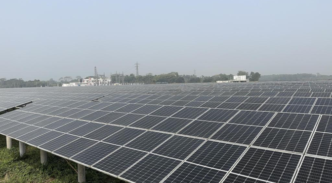 Chinese-built solar photovoltaic (PV) power plant shines in northern Bangladesh