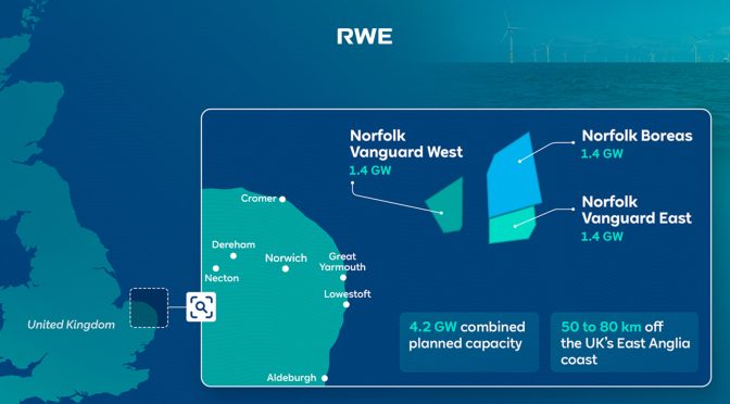 RWE expands its UK offshore wind development portfolio by 4.2 gigawatts
