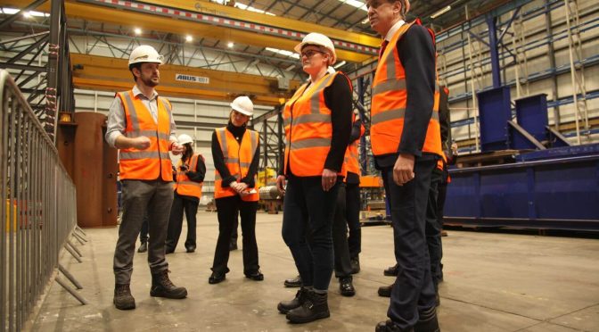 Ed Miliband visits Venterra Group company, Balltec, showcasing support for UK offshore wind supply chain