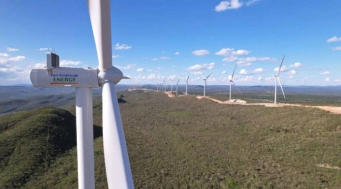 A wind energy plant with the capacity to supply one million homes came into operation in Bahia, Brazil