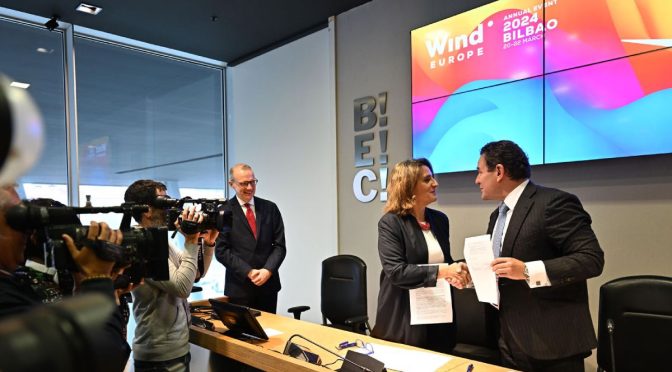 Spanish Government and wind industry sign Spanish Wind Charter at WindEurope 2024 in Bilbao