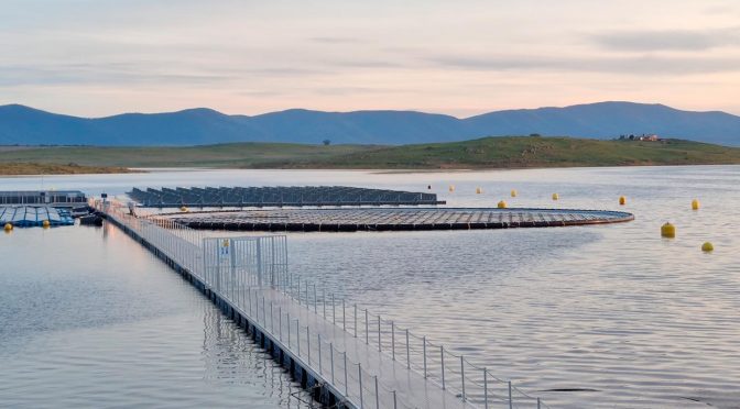 Acciona Energía expands the floating photovoltaic plant in Sierra Brava