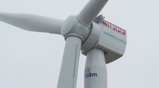 Siemens Gamesa will install a wind turbine of around 21 MW and between 270 and 280 meters in rotor diameter
