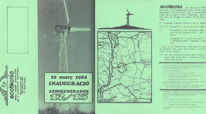 40 years since the first Ecotècnia wind turbine