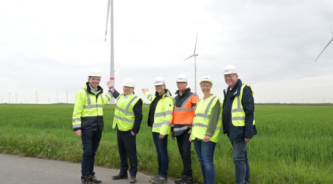 Jüchen A 44n wind farm produces green electricity